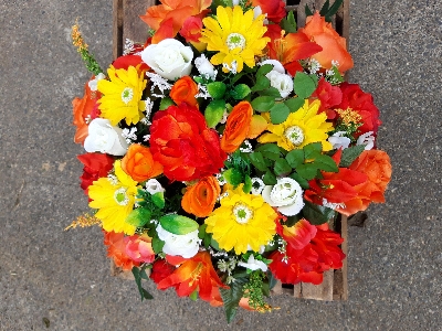 Orange Artificial Wreath