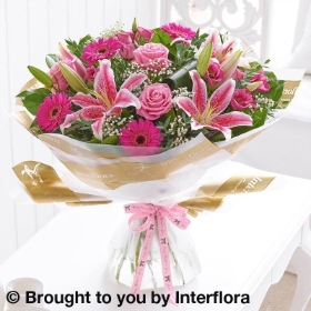 Mothers Day Pink Radiance Hand tied