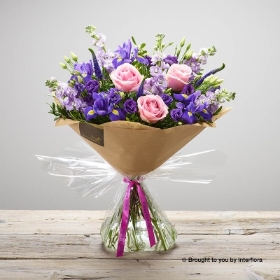 Happy Birthday Purple Twilight Hand tied