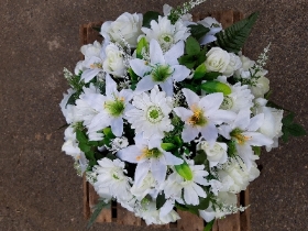 White Artificial Wreath