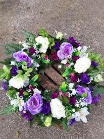 Open Artificial Lilac Wreath