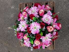 Pink Artificial Wreath