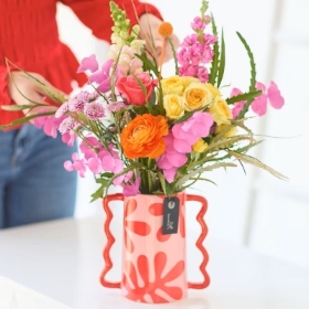 Bright Flowers in a Vase